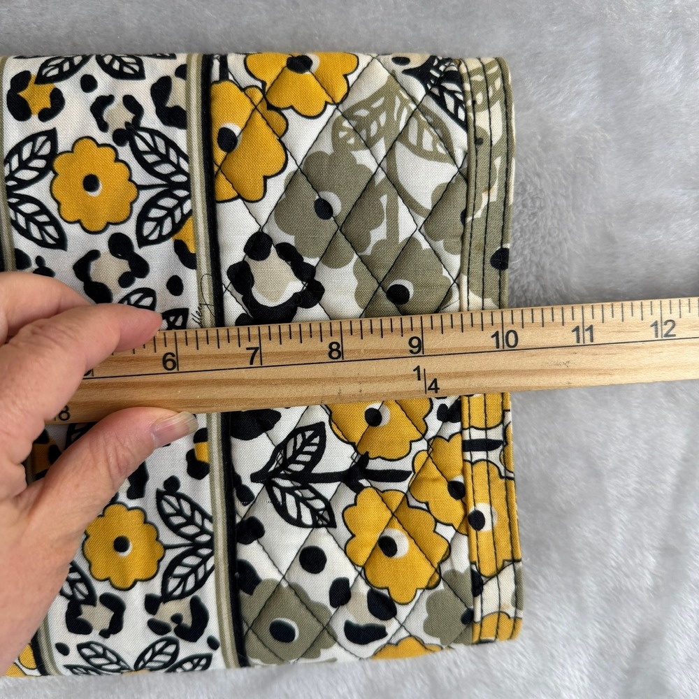 Vera Bradley Hanging Travel Organizer Quilted‎ Floral Leopard Yellow Black White - Picture 6 of 8
